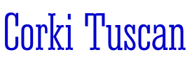 Corki Tuscan шрифт